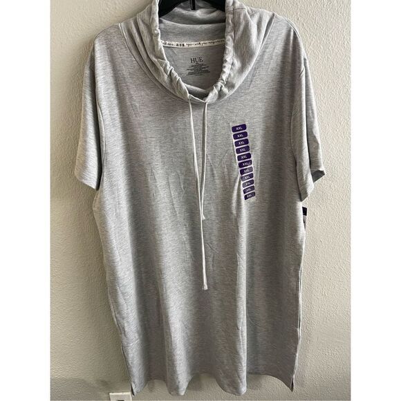 ❤️HUE Scrunch Collar Tunic Pullover 2X - Picture 1 of 5